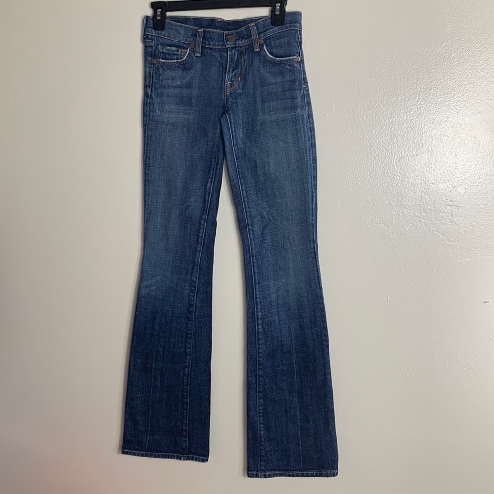 CITIZEN OF HUMANITY LOW WAIST BOOTCUT,  JEANS BLUE 25